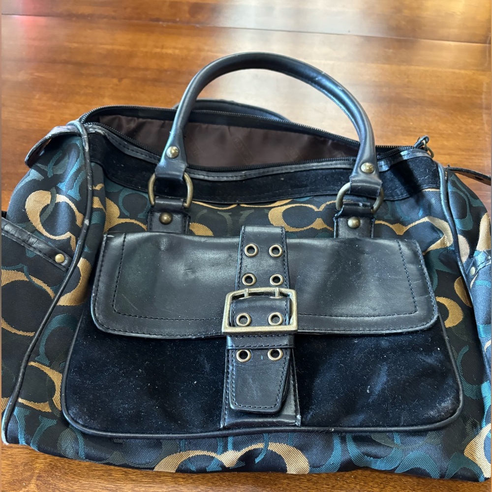 Black and Brown Women's Coach Purse
